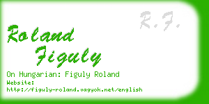 roland figuly business card